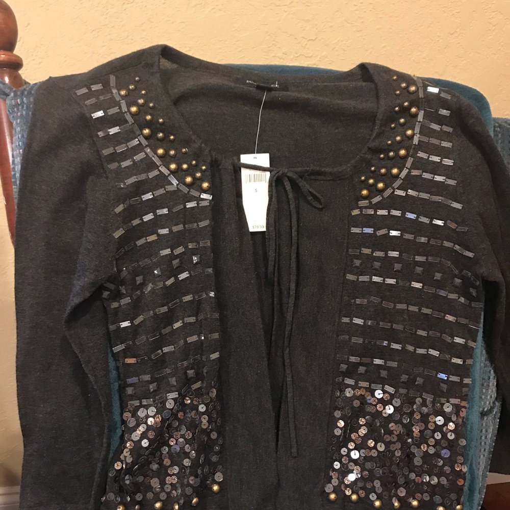Banana Republic Dark Gray Cardigan Sweater